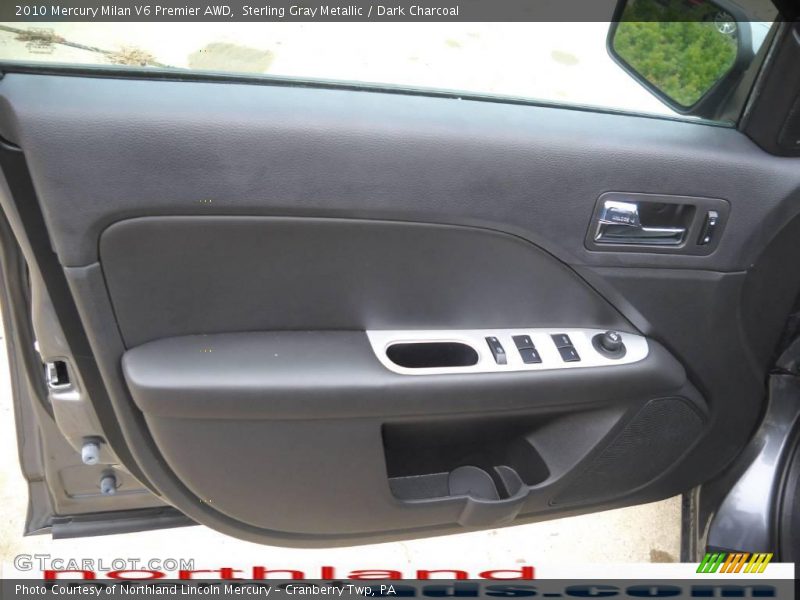Sterling Gray Metallic / Dark Charcoal 2010 Mercury Milan V6 Premier AWD