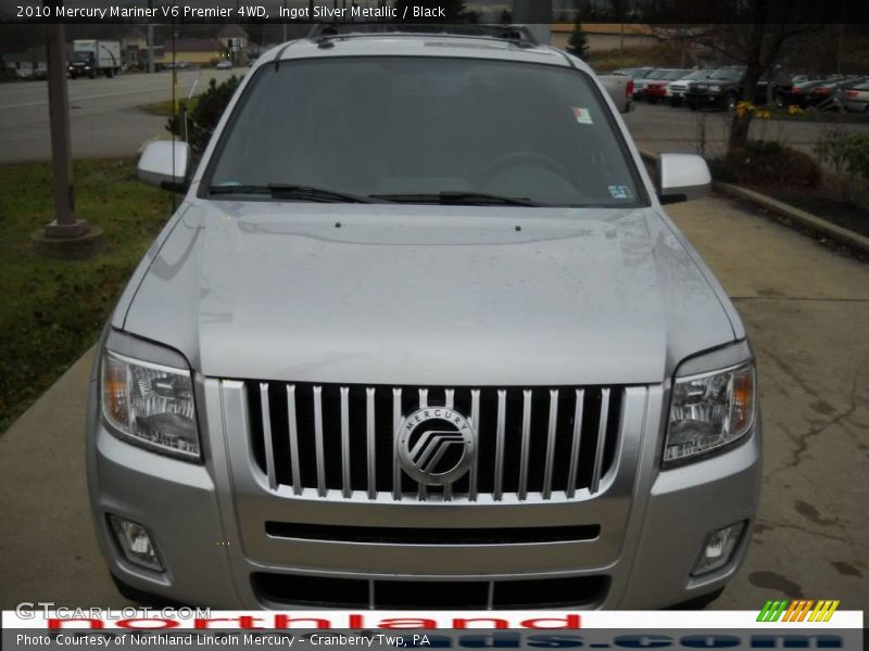 Ingot Silver Metallic / Black 2010 Mercury Mariner V6 Premier 4WD