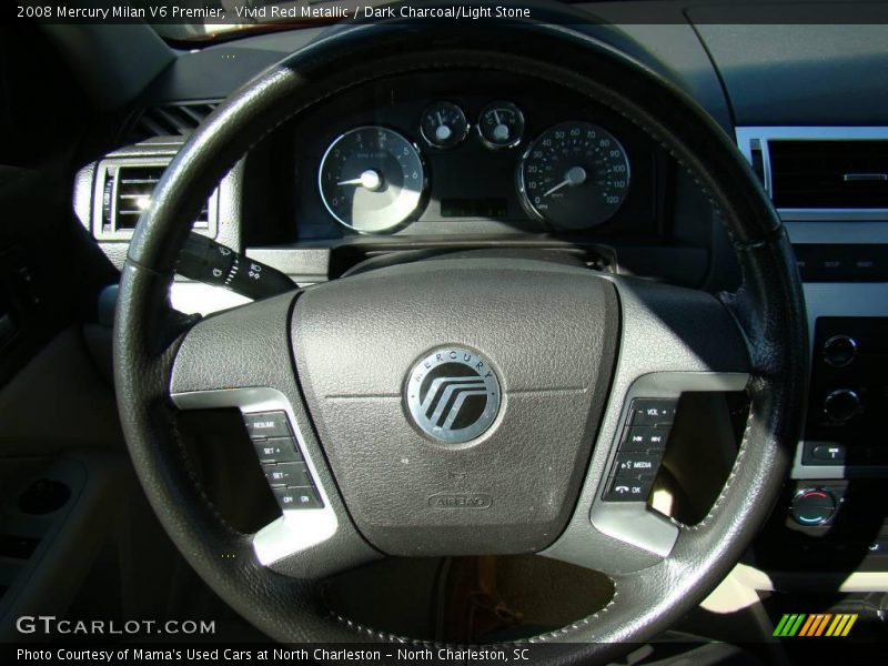 Vivid Red Metallic / Dark Charcoal/Light Stone 2008 Mercury Milan V6 Premier
