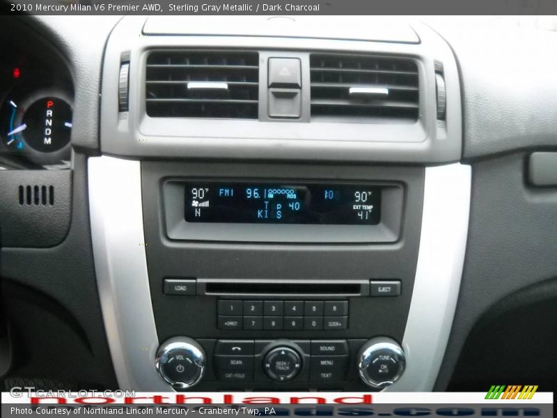 Sterling Gray Metallic / Dark Charcoal 2010 Mercury Milan V6 Premier AWD