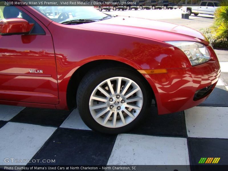 Vivid Red Metallic / Dark Charcoal/Light Stone 2008 Mercury Milan V6 Premier