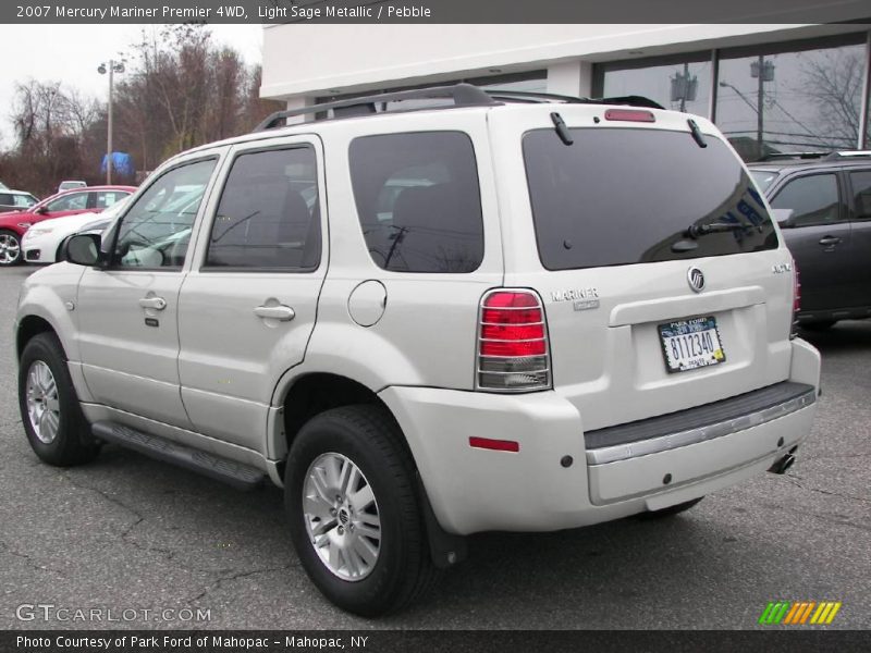 Light Sage Metallic / Pebble 2007 Mercury Mariner Premier 4WD