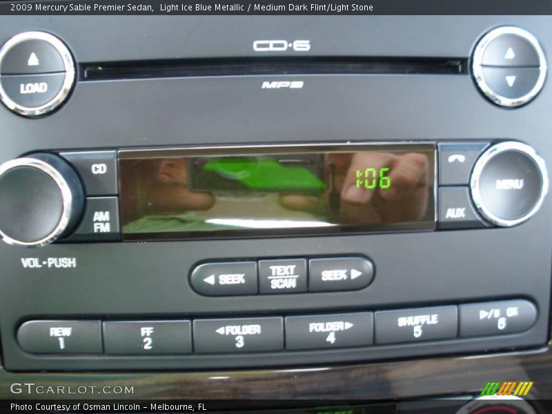 Light Ice Blue Metallic / Medium Dark Flint/Light Stone 2009 Mercury Sable Premier Sedan