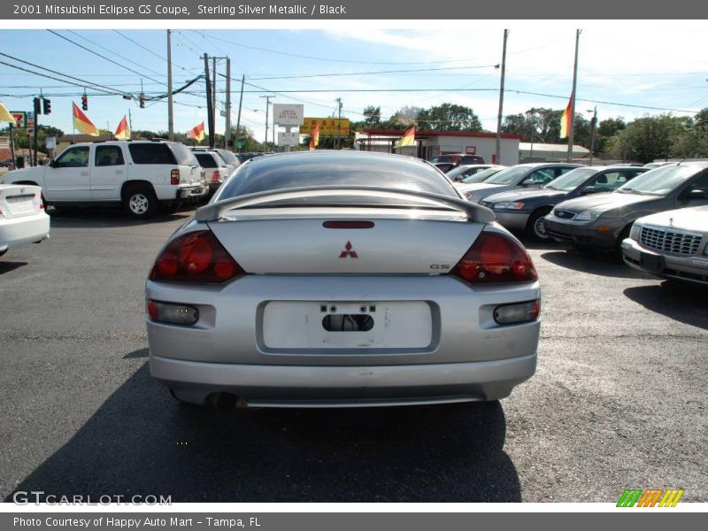 Sterling Silver Metallic / Black 2001 Mitsubishi Eclipse GS Coupe