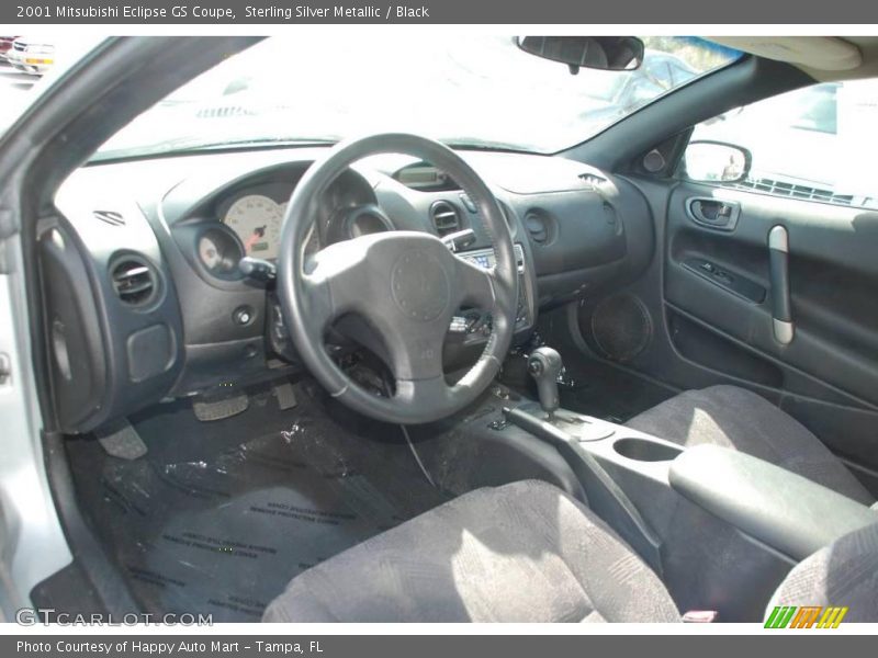 Sterling Silver Metallic / Black 2001 Mitsubishi Eclipse GS Coupe