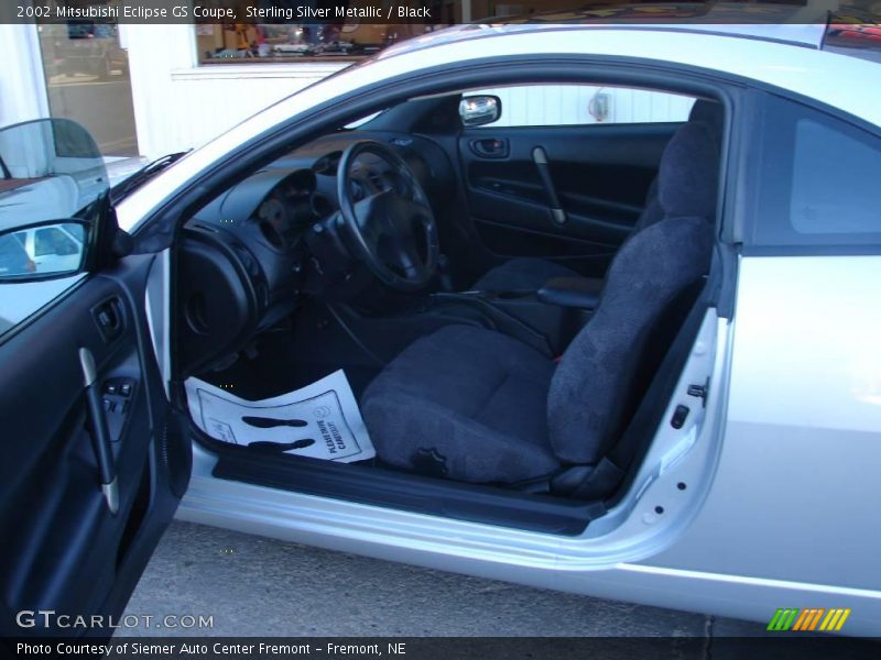 Sterling Silver Metallic / Black 2002 Mitsubishi Eclipse GS Coupe