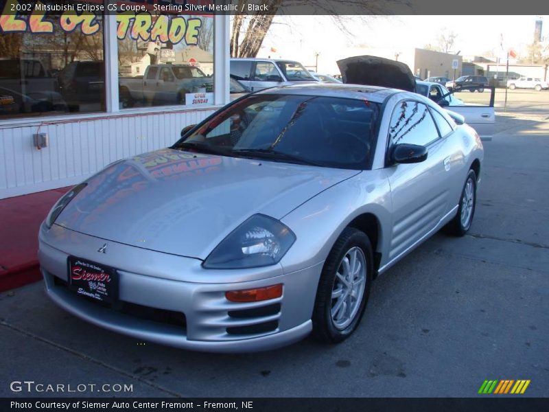 Sterling Silver Metallic / Black 2002 Mitsubishi Eclipse GS Coupe