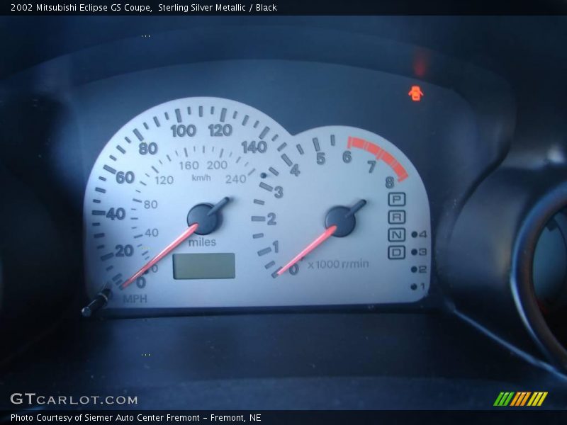 Sterling Silver Metallic / Black 2002 Mitsubishi Eclipse GS Coupe