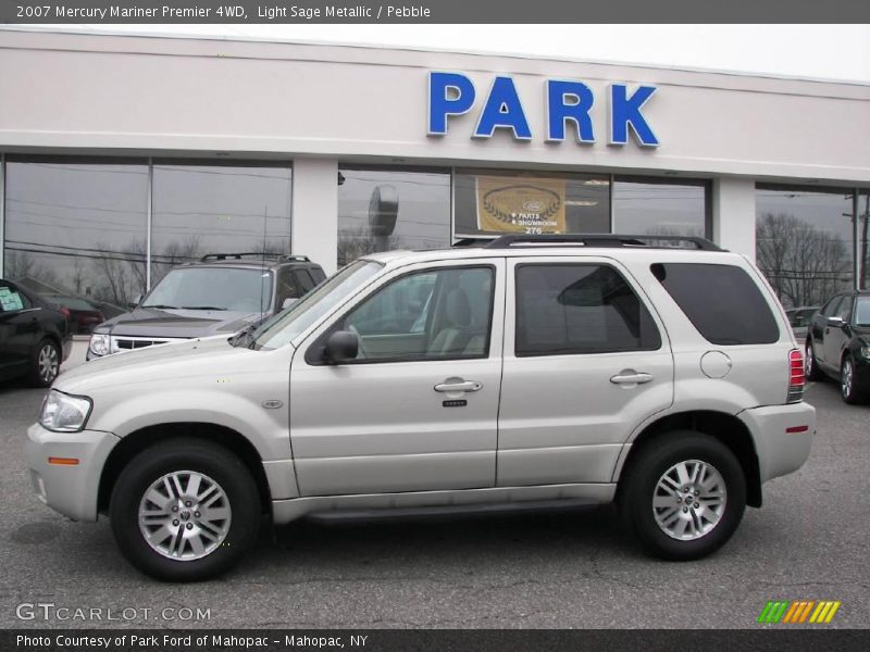 Light Sage Metallic / Pebble 2007 Mercury Mariner Premier 4WD