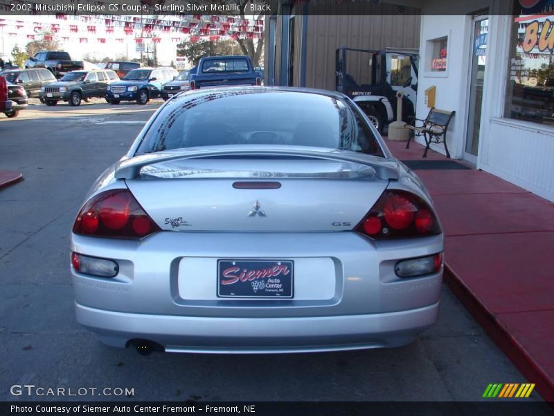 Sterling Silver Metallic / Black 2002 Mitsubishi Eclipse GS Coupe