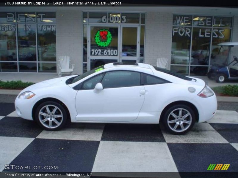 Northstar White / Dark Charcoal 2008 Mitsubishi Eclipse GT Coupe