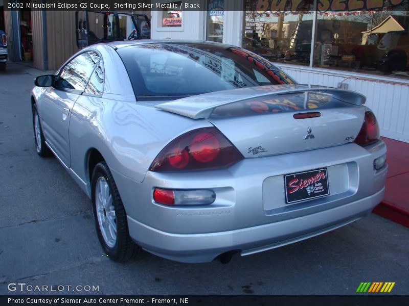 Sterling Silver Metallic / Black 2002 Mitsubishi Eclipse GS Coupe