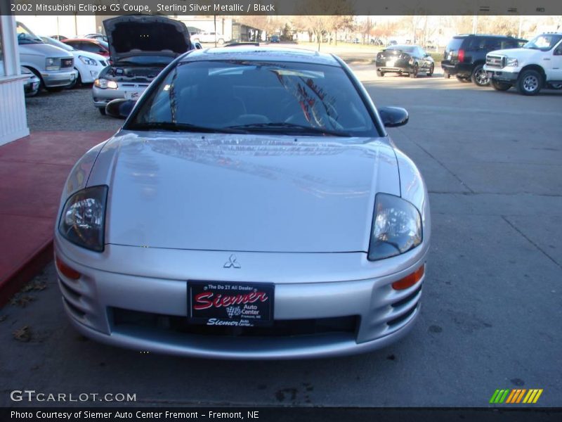 Sterling Silver Metallic / Black 2002 Mitsubishi Eclipse GS Coupe