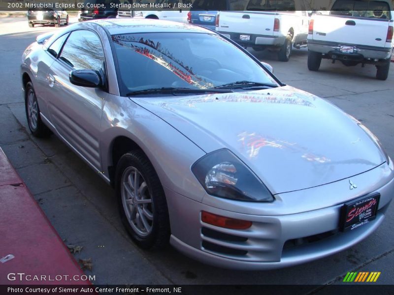 Sterling Silver Metallic / Black 2002 Mitsubishi Eclipse GS Coupe