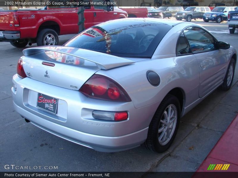 Sterling Silver Metallic / Black 2002 Mitsubishi Eclipse GS Coupe