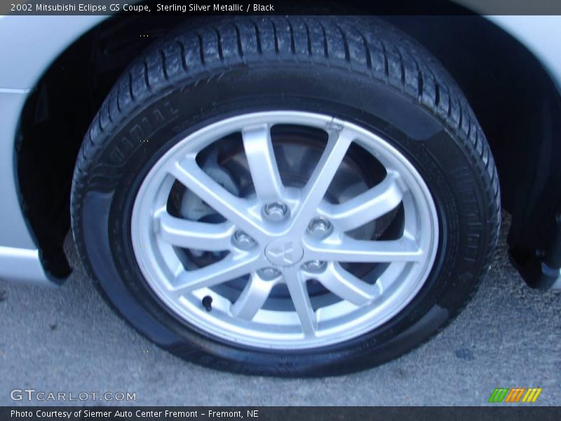 Sterling Silver Metallic / Black 2002 Mitsubishi Eclipse GS Coupe