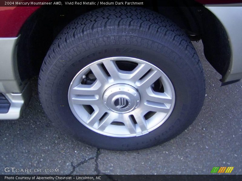 Vivid Red Metallic / Medium Dark Parchment 2004 Mercury Mountaineer AWD