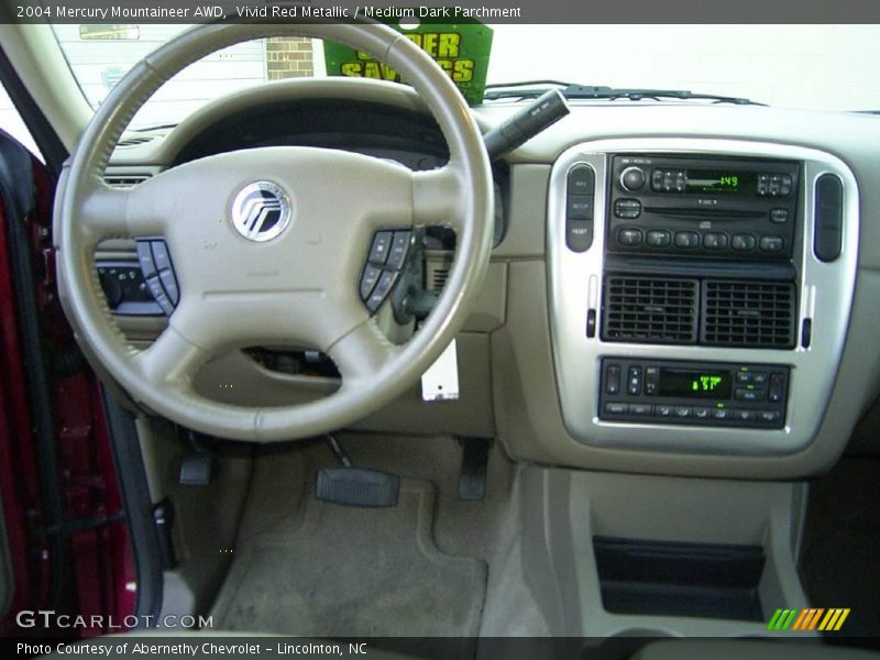 Vivid Red Metallic / Medium Dark Parchment 2004 Mercury Mountaineer AWD