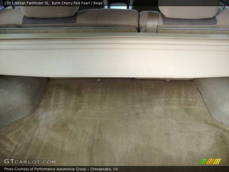 Burnt Cherry Red Pearl / Beige 2001 Nissan Pathfinder SE