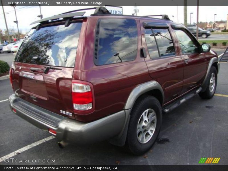 Burnt Cherry Red Pearl / Beige 2001 Nissan Pathfinder SE