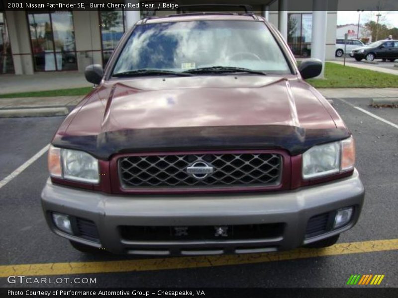 Burnt Cherry Red Pearl / Beige 2001 Nissan Pathfinder SE