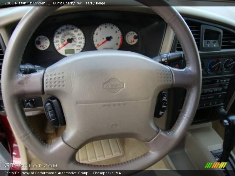 Burnt Cherry Red Pearl / Beige 2001 Nissan Pathfinder SE