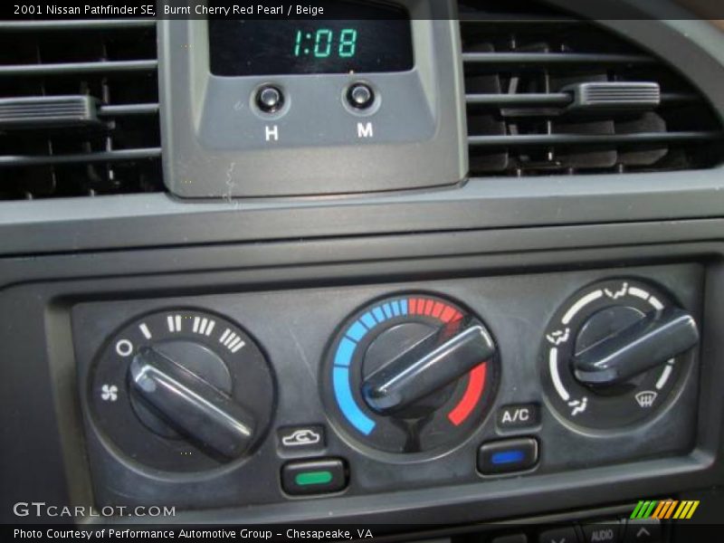 Burnt Cherry Red Pearl / Beige 2001 Nissan Pathfinder SE