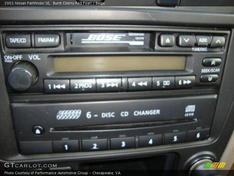 Burnt Cherry Red Pearl / Beige 2001 Nissan Pathfinder SE