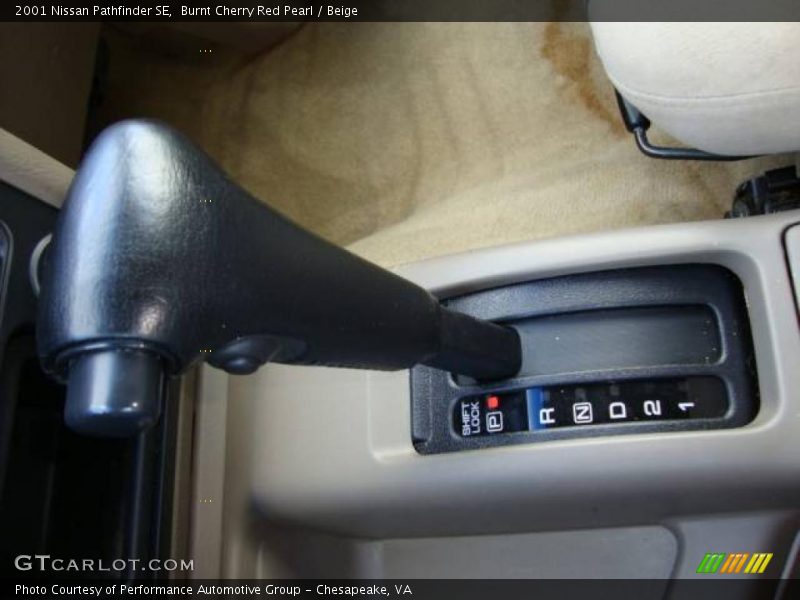 Burnt Cherry Red Pearl / Beige 2001 Nissan Pathfinder SE