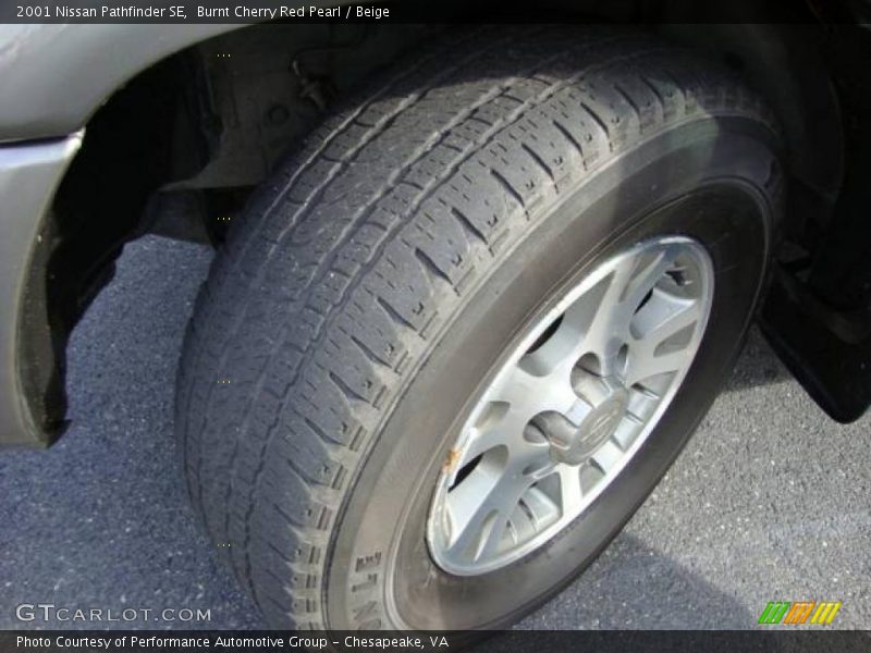 Burnt Cherry Red Pearl / Beige 2001 Nissan Pathfinder SE