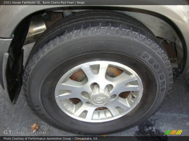 Burnt Cherry Red Pearl / Beige 2001 Nissan Pathfinder SE