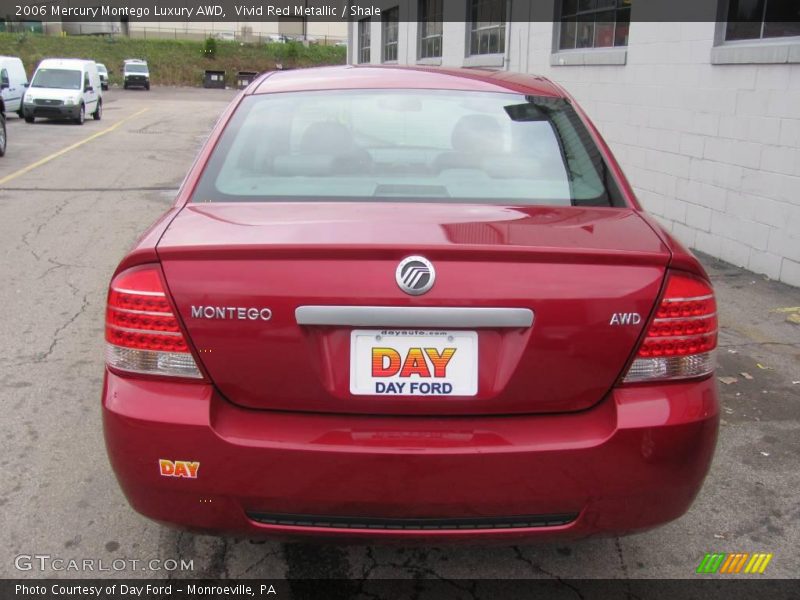 Vivid Red Metallic / Shale 2006 Mercury Montego Luxury AWD