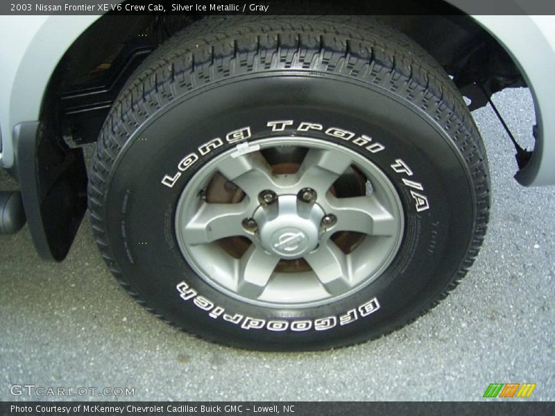 Silver Ice Metallic / Gray 2003 Nissan Frontier XE V6 Crew Cab