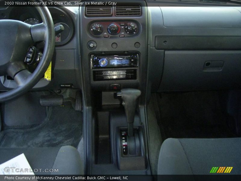 Silver Ice Metallic / Gray 2003 Nissan Frontier XE V6 Crew Cab