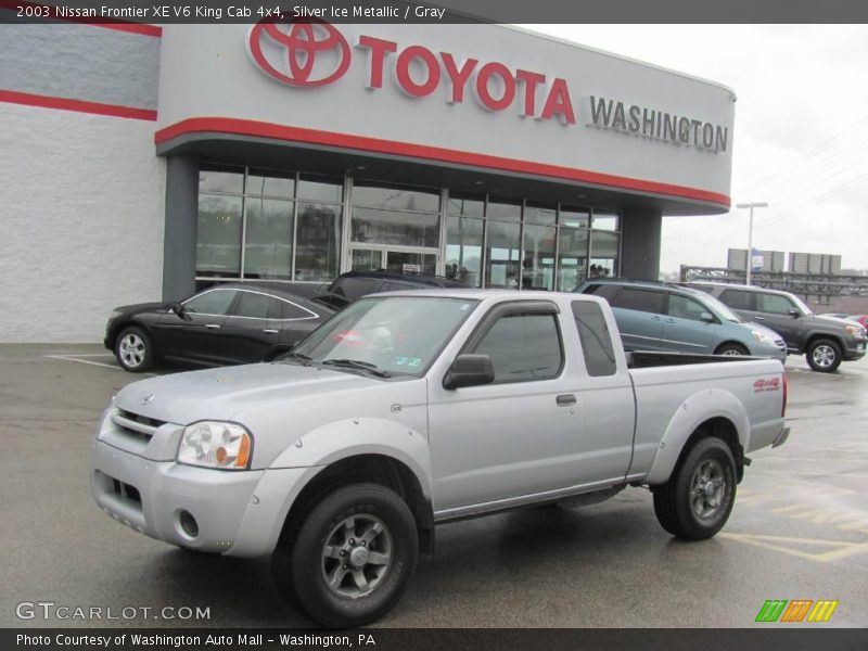 Silver Ice Metallic / Gray 2003 Nissan Frontier XE V6 King Cab 4x4