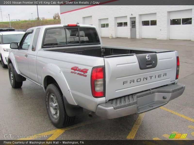 Silver Ice Metallic / Gray 2003 Nissan Frontier XE V6 King Cab 4x4