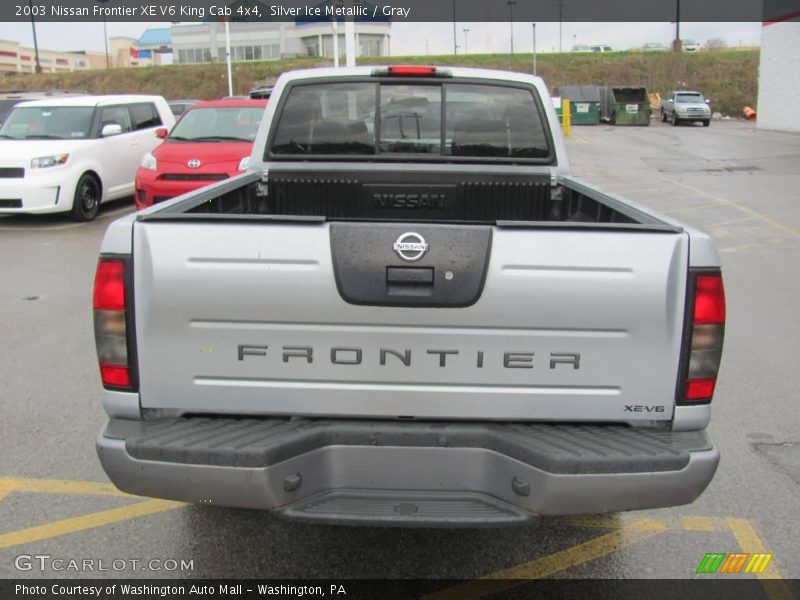 Silver Ice Metallic / Gray 2003 Nissan Frontier XE V6 King Cab 4x4