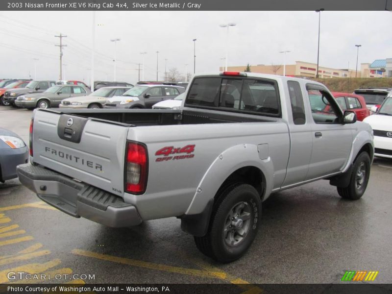 Silver Ice Metallic / Gray 2003 Nissan Frontier XE V6 King Cab 4x4