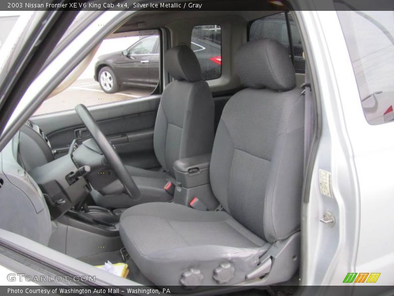 Silver Ice Metallic / Gray 2003 Nissan Frontier XE V6 King Cab 4x4