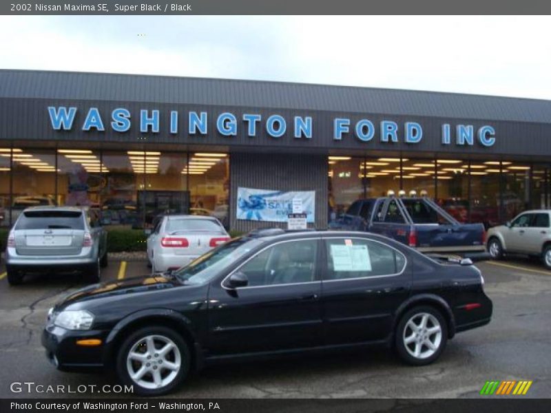 Super Black / Black 2002 Nissan Maxima SE