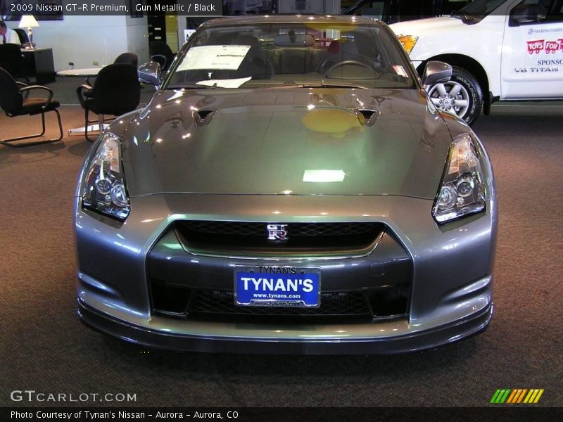 Gun Metallic / Black 2009 Nissan GT-R Premium