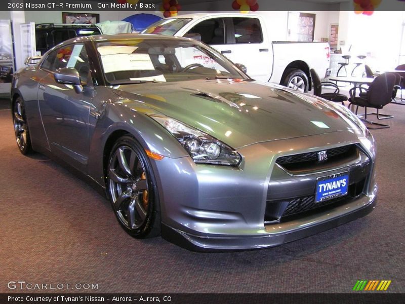 Gun Metallic / Black 2009 Nissan GT-R Premium