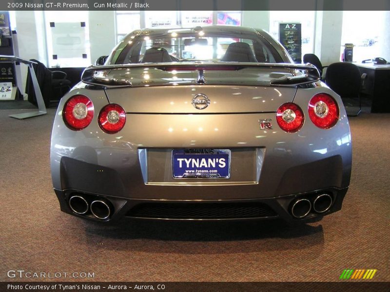 Gun Metallic / Black 2009 Nissan GT-R Premium