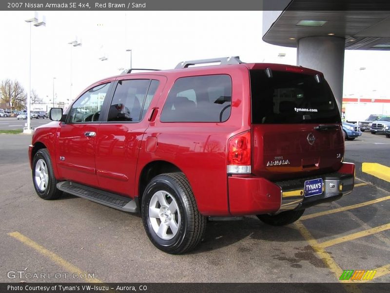Red Brawn / Sand 2007 Nissan Armada SE 4x4