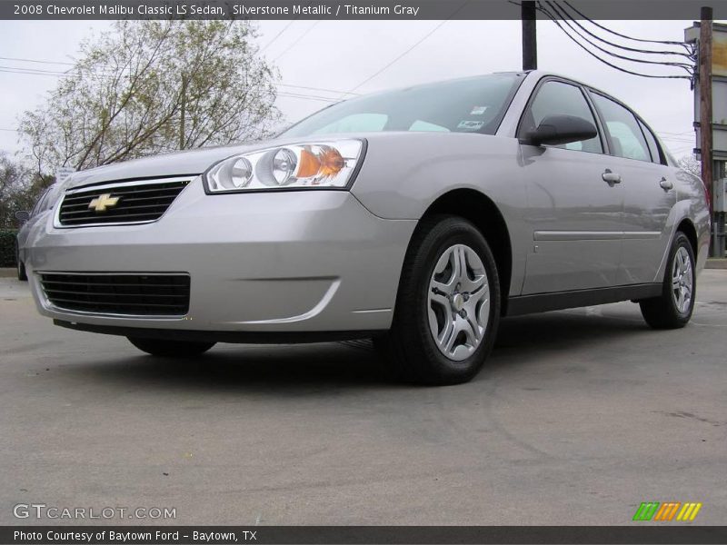 Silverstone Metallic / Titanium Gray 2008 Chevrolet Malibu Classic LS Sedan
