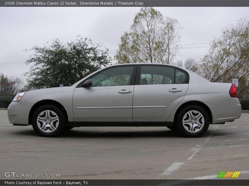 Silverstone Metallic / Titanium Gray 2008 Chevrolet Malibu Classic LS Sedan