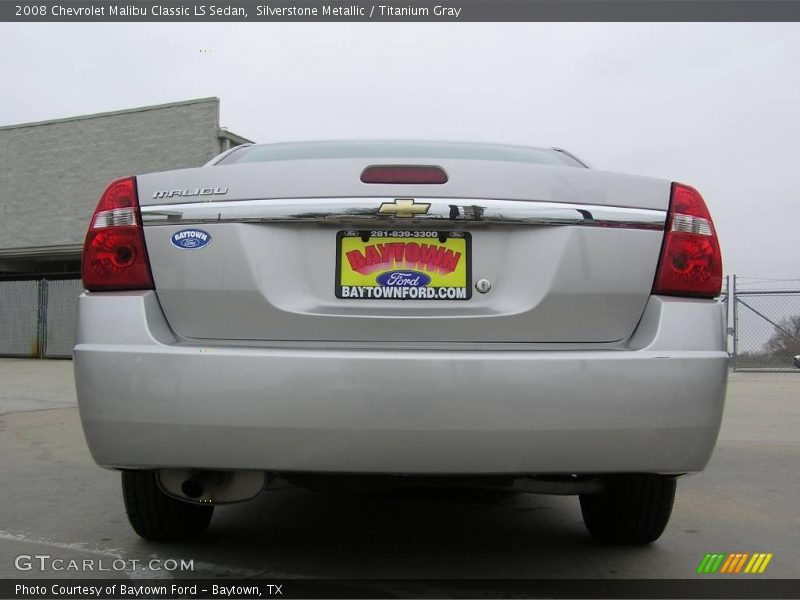 Silverstone Metallic / Titanium Gray 2008 Chevrolet Malibu Classic LS Sedan