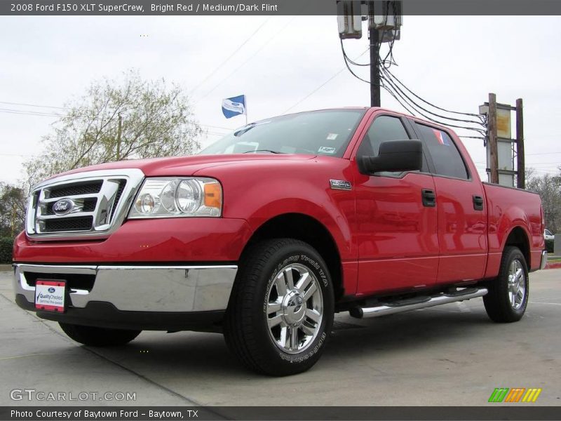 Bright Red / Medium/Dark Flint 2008 Ford F150 XLT SuperCrew