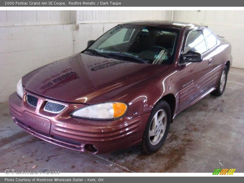 Redfire Metallic / Dark Taupe 2000 Pontiac Grand Am SE Coupe