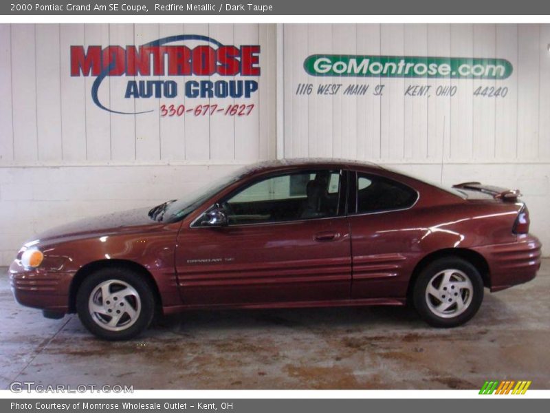 Redfire Metallic / Dark Taupe 2000 Pontiac Grand Am SE Coupe
